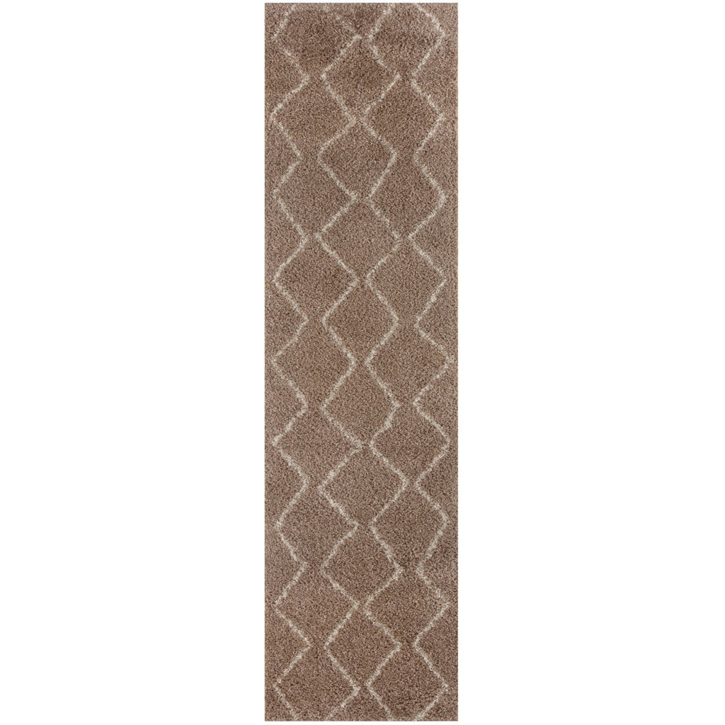 Moroccan Beige Shaggy Natural Rug