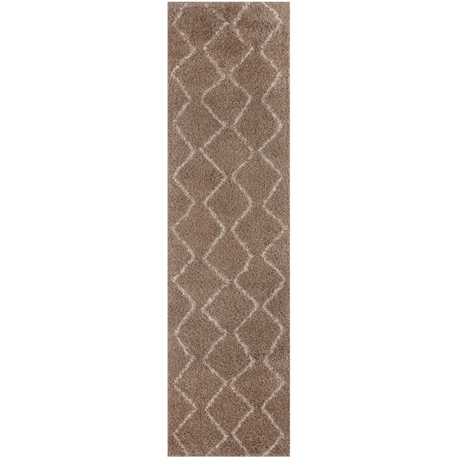 Moroccan Beige Shaggy Natural Rug