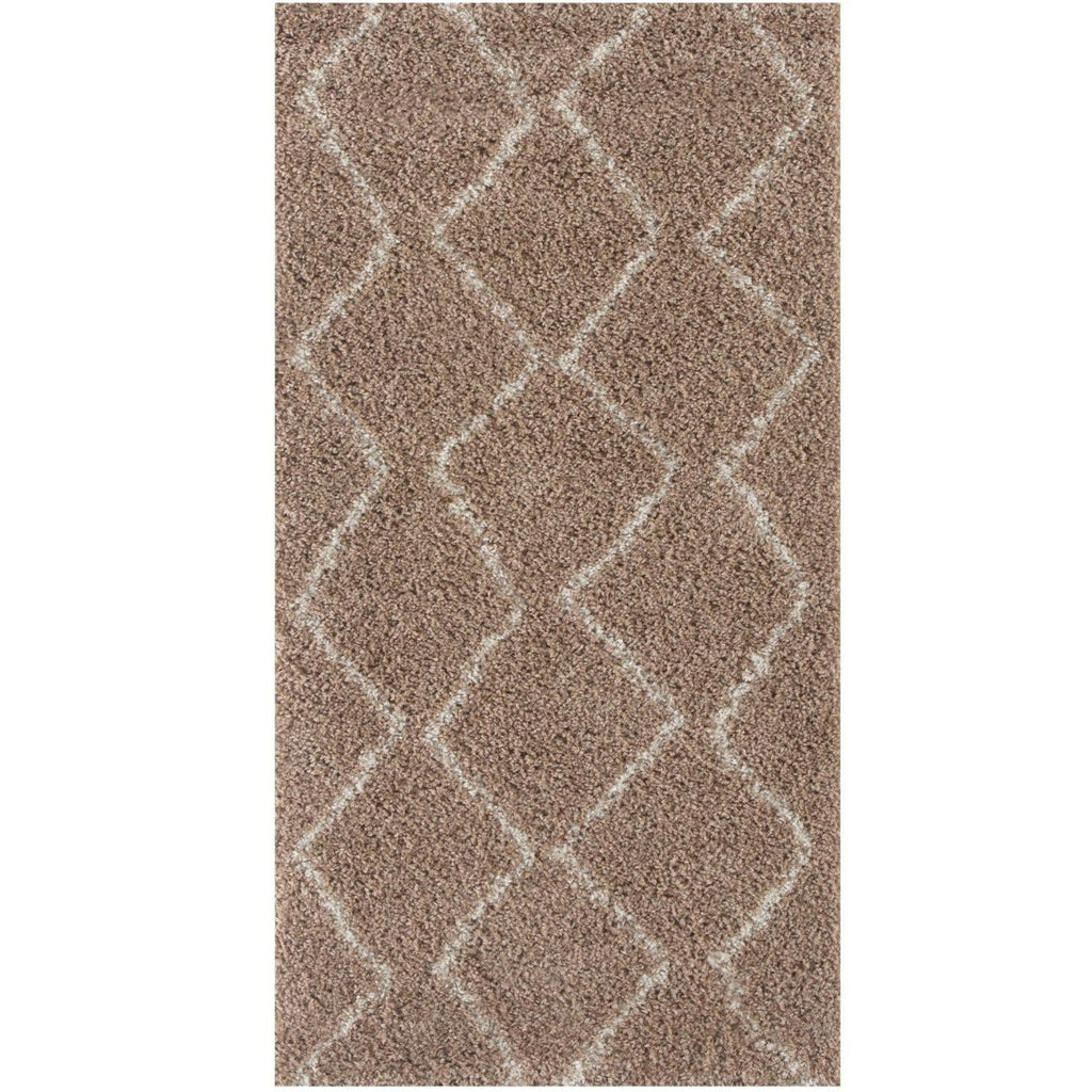 Moroccan Beige Shaggy Natural Rug