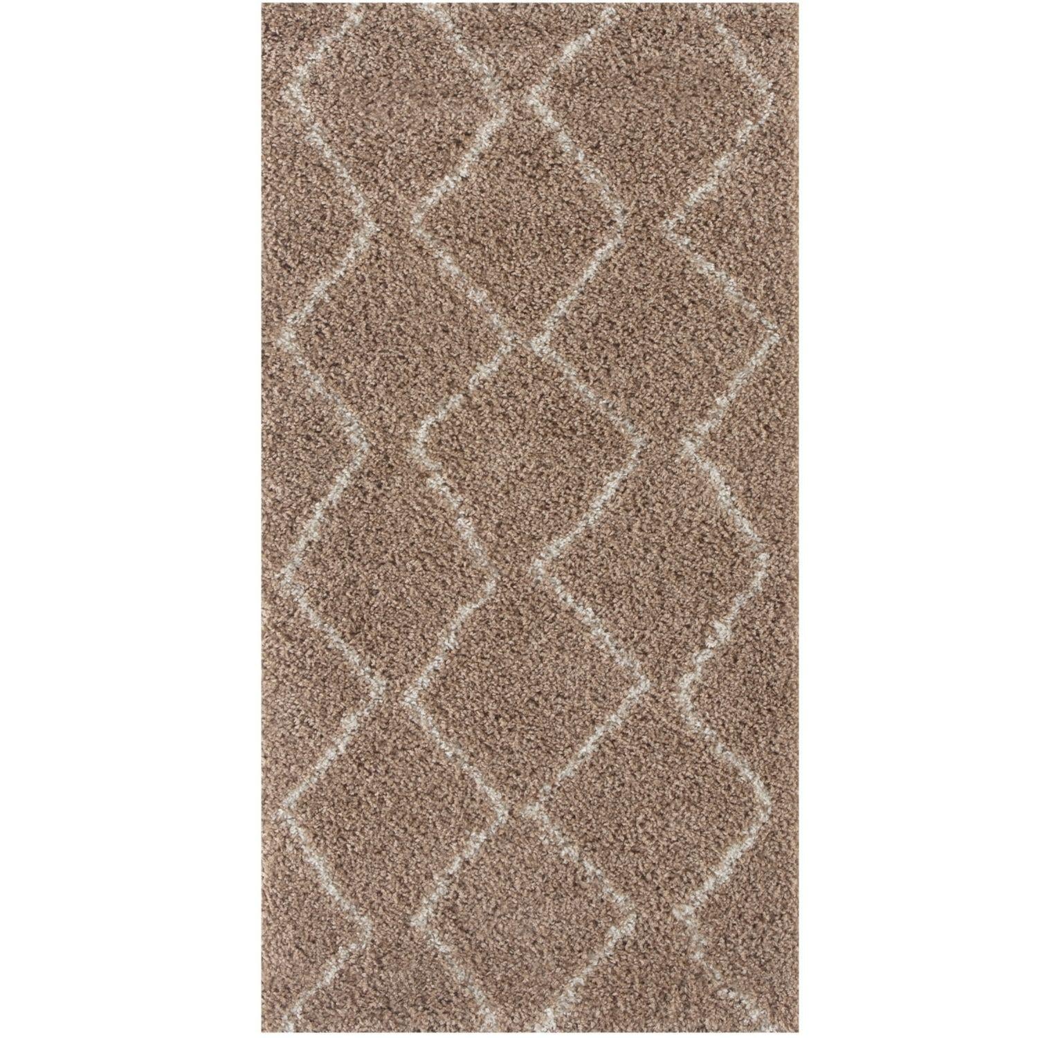 Moroccan Beige Shaggy Natural Rug