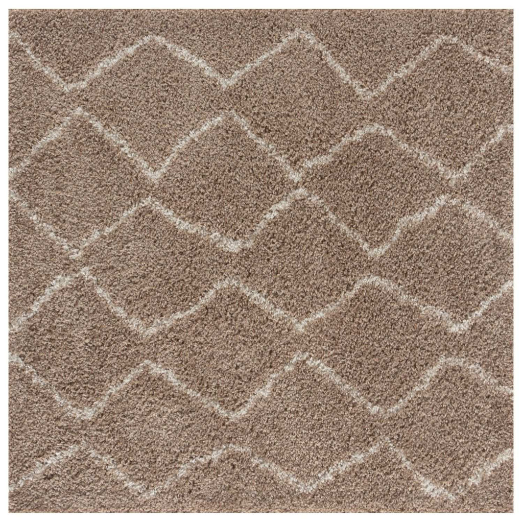 Moroccan Beige Shaggy Natural Rug