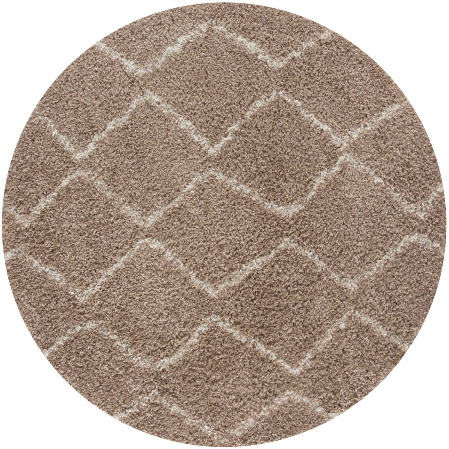 Moroccan Beige Shaggy Natural Rug