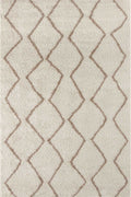 Moroccan Ivory Beige Shaggy Rug