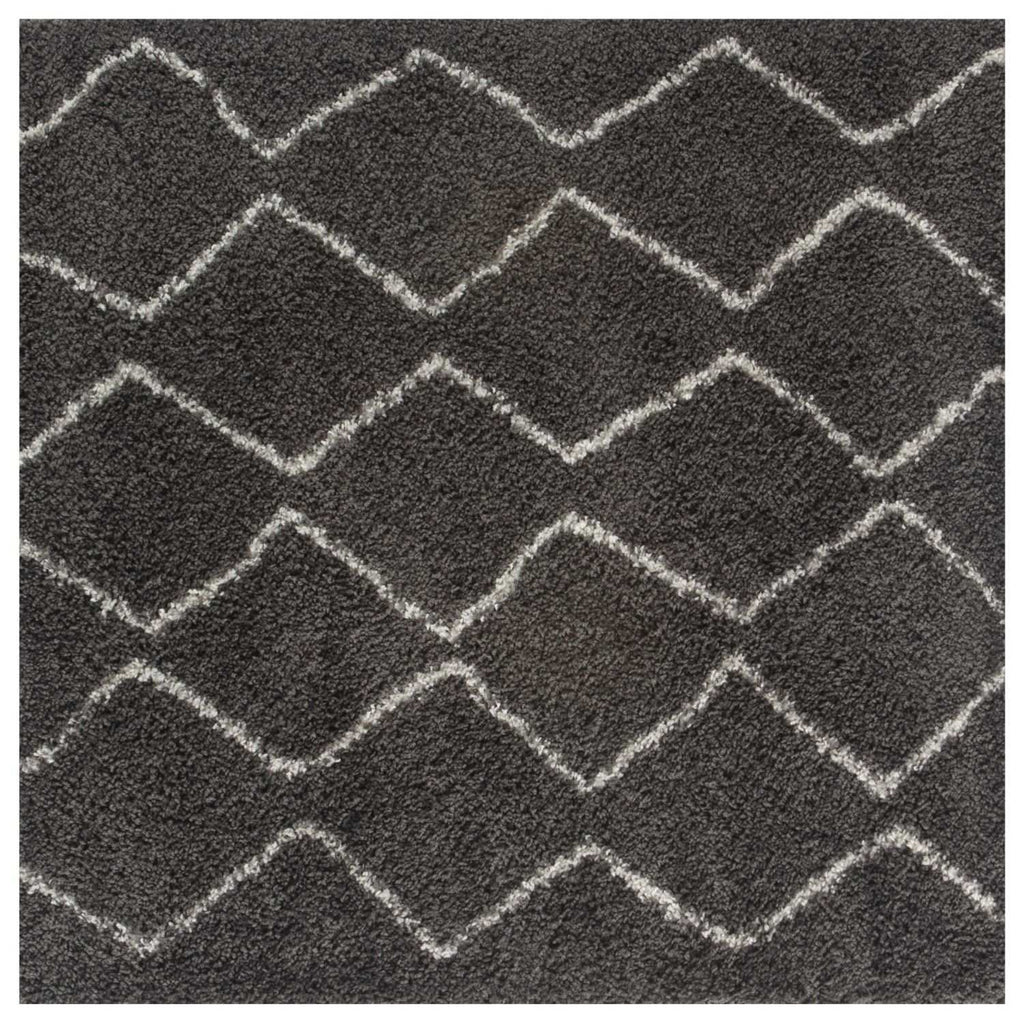 Moroccan Dark Grey Shaggy Rug