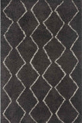 Moroccan Dark Grey Shaggy Rug
