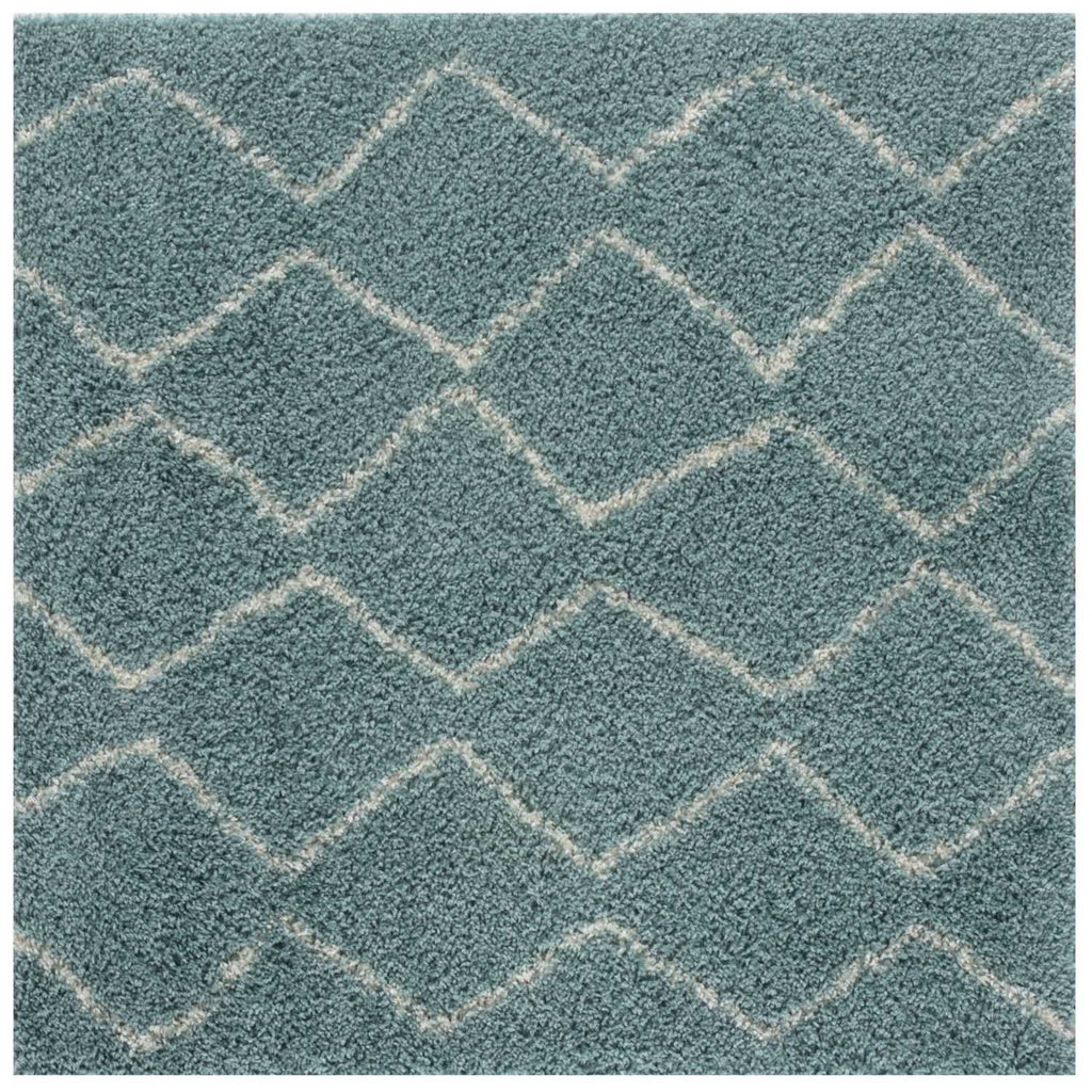 Moroccan Duck Egg Blue Shaggy Rug