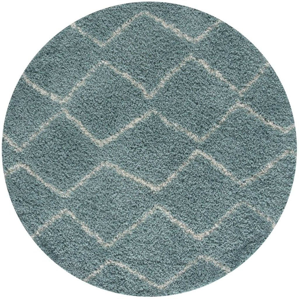 Moroccan Duck Egg Blue Shaggy Rug