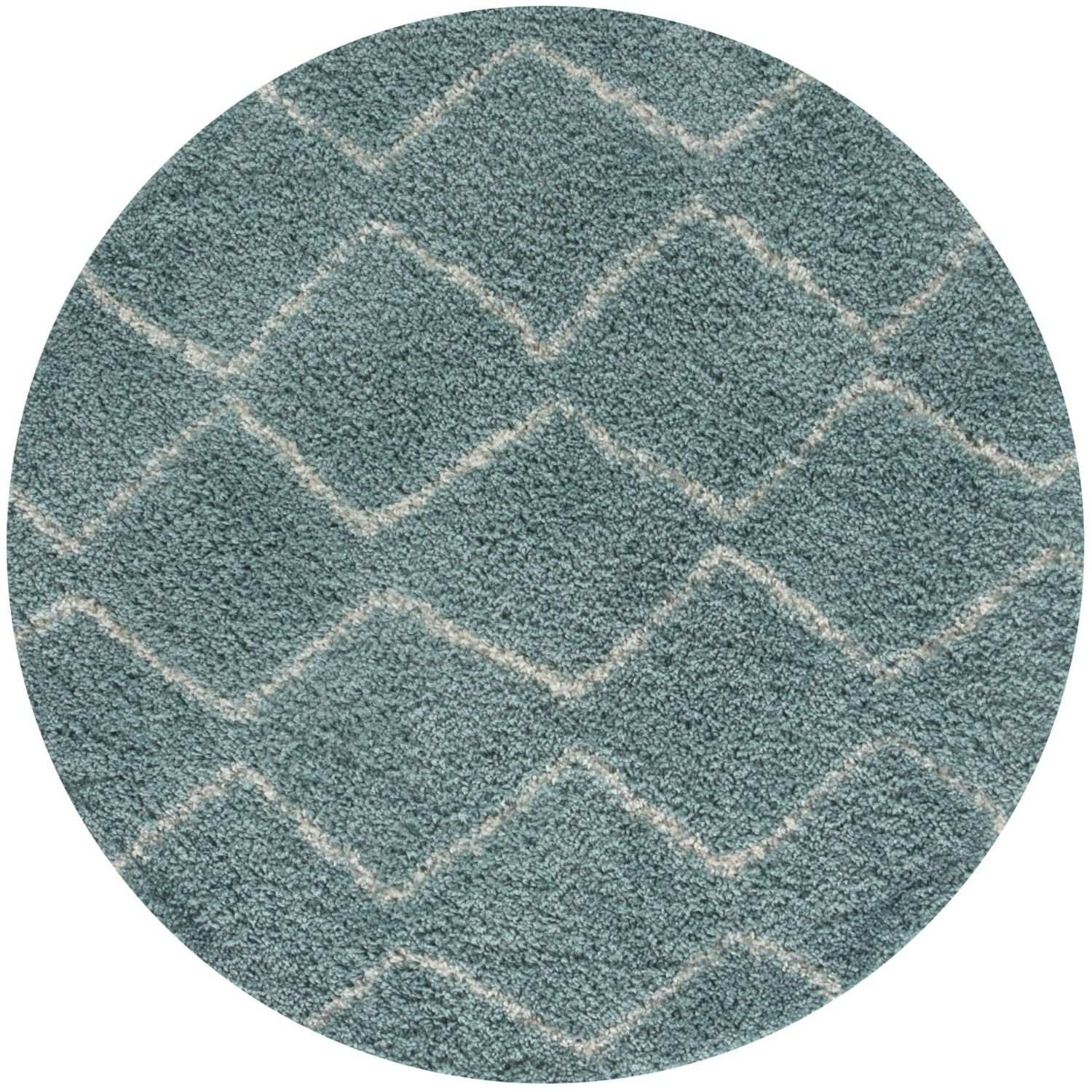Moroccan Duck Egg Blue Shaggy Rug