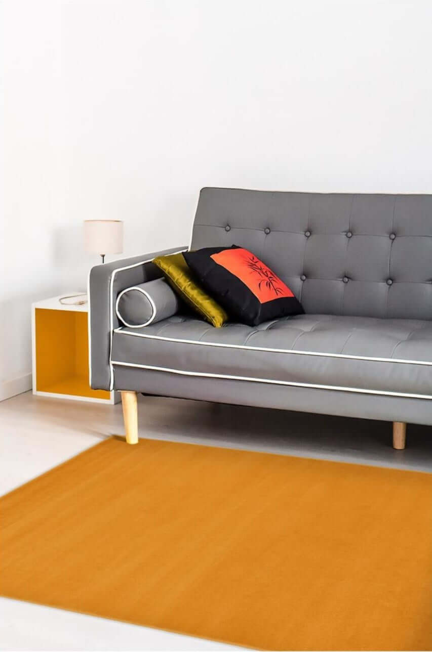 Maestro Solid Ochre Natural Rug