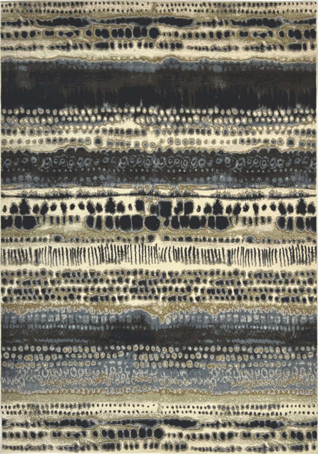 Batik Multicolour Abstract Polyester Rug
