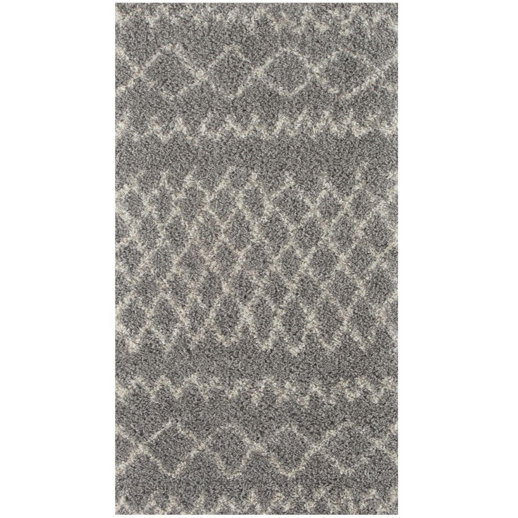 Moroccan Grey Shaggy Rug
