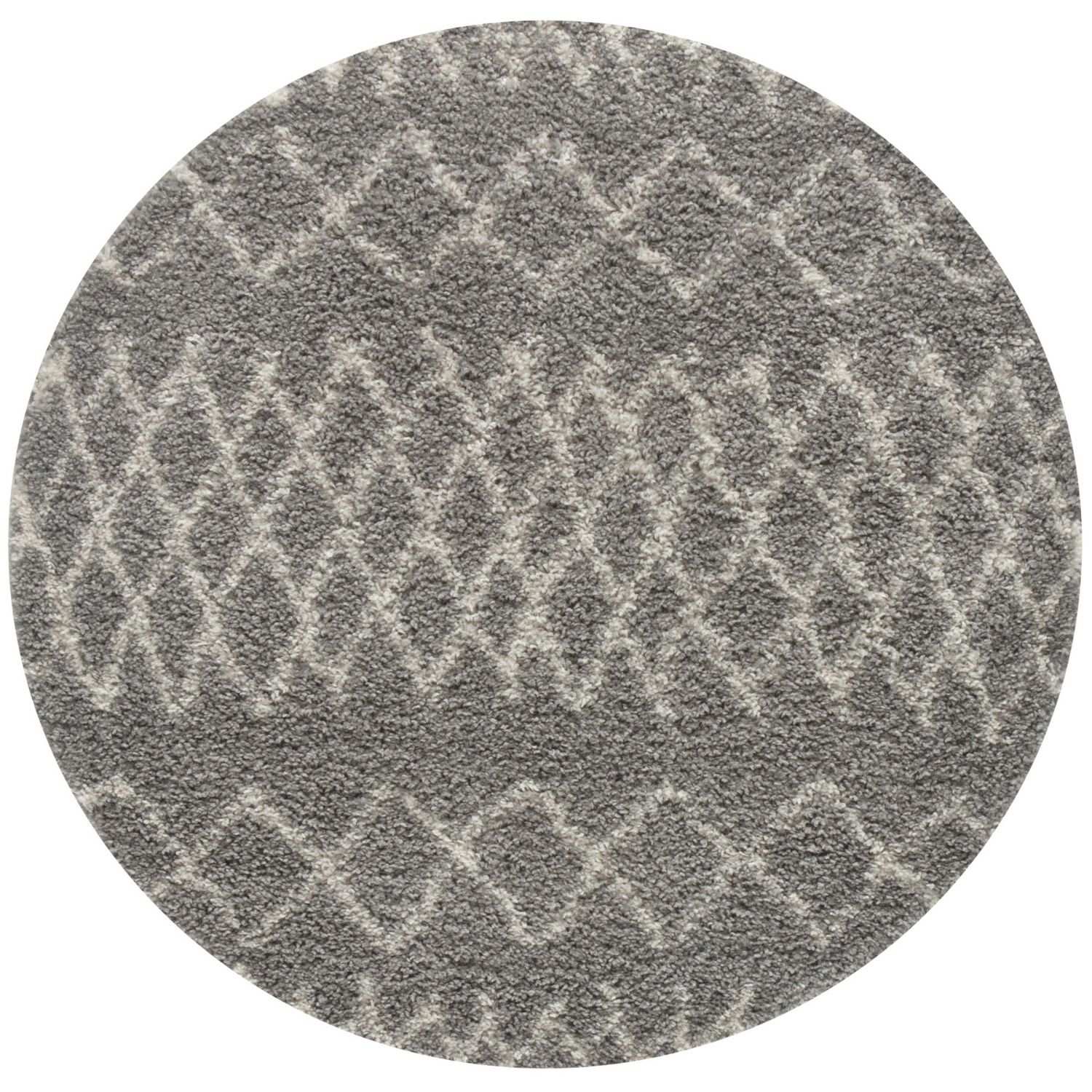 Moroccan Grey Shaggy Rug