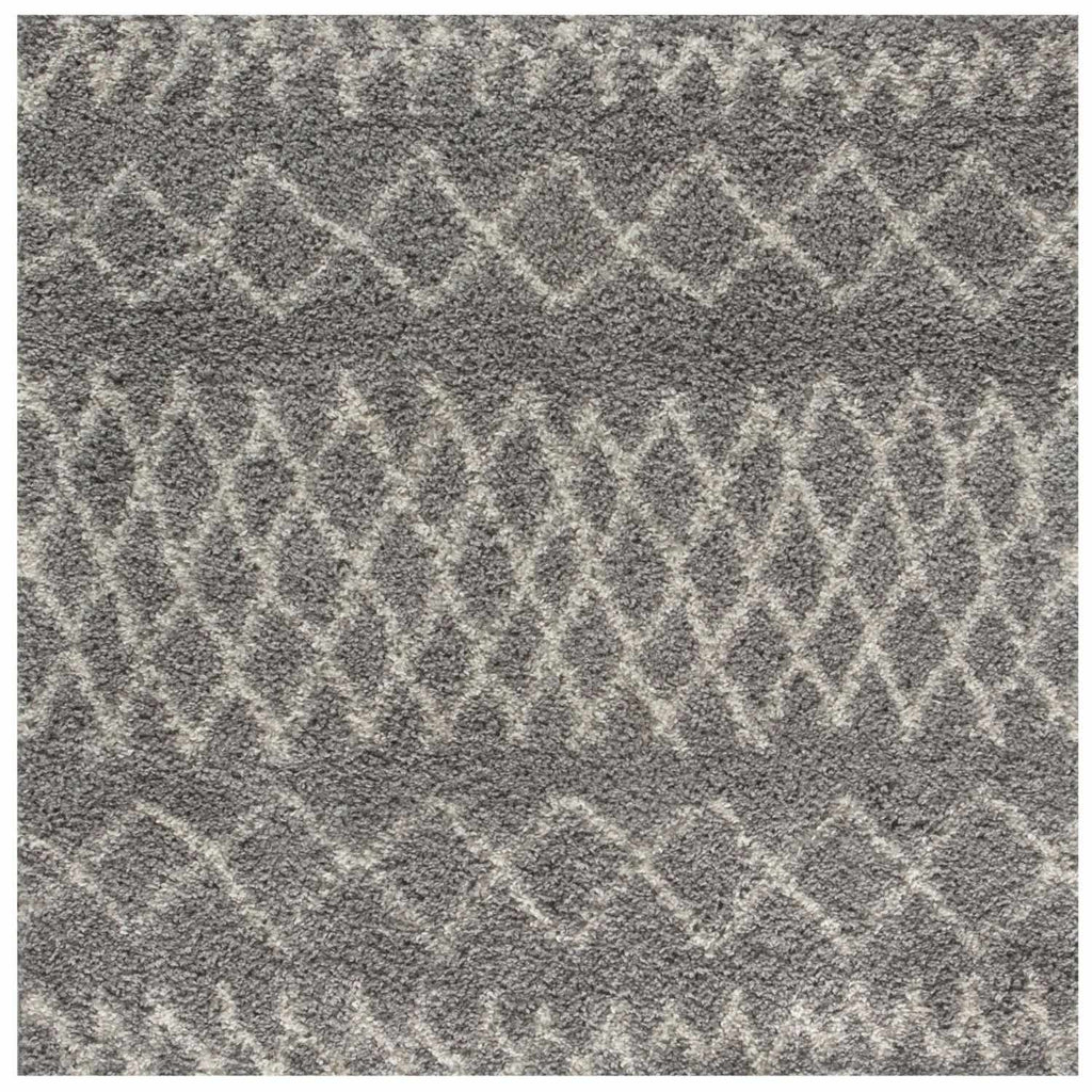 Moroccan Grey Shaggy Rug