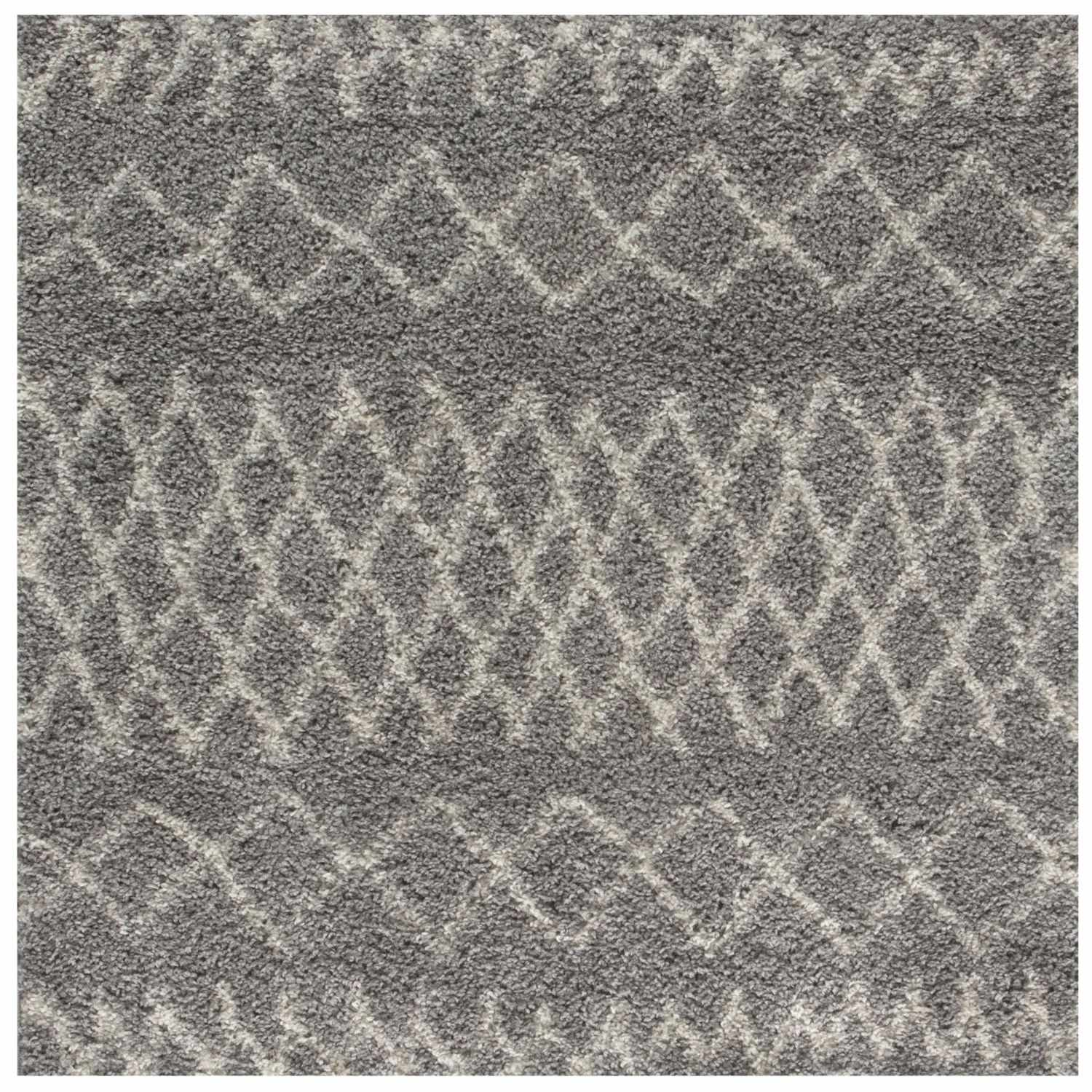 Moroccan Grey Shaggy Rug