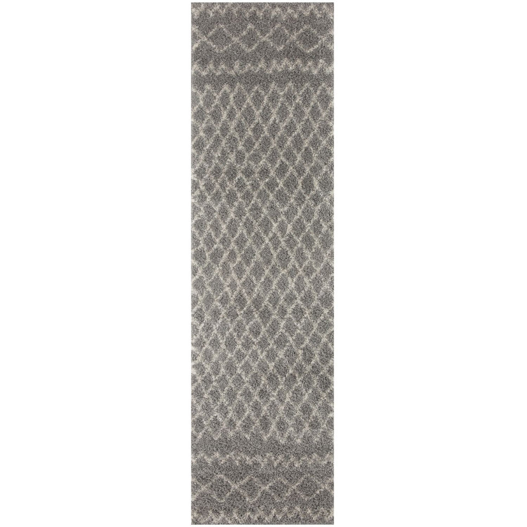 Moroccan Grey Shaggy Rug