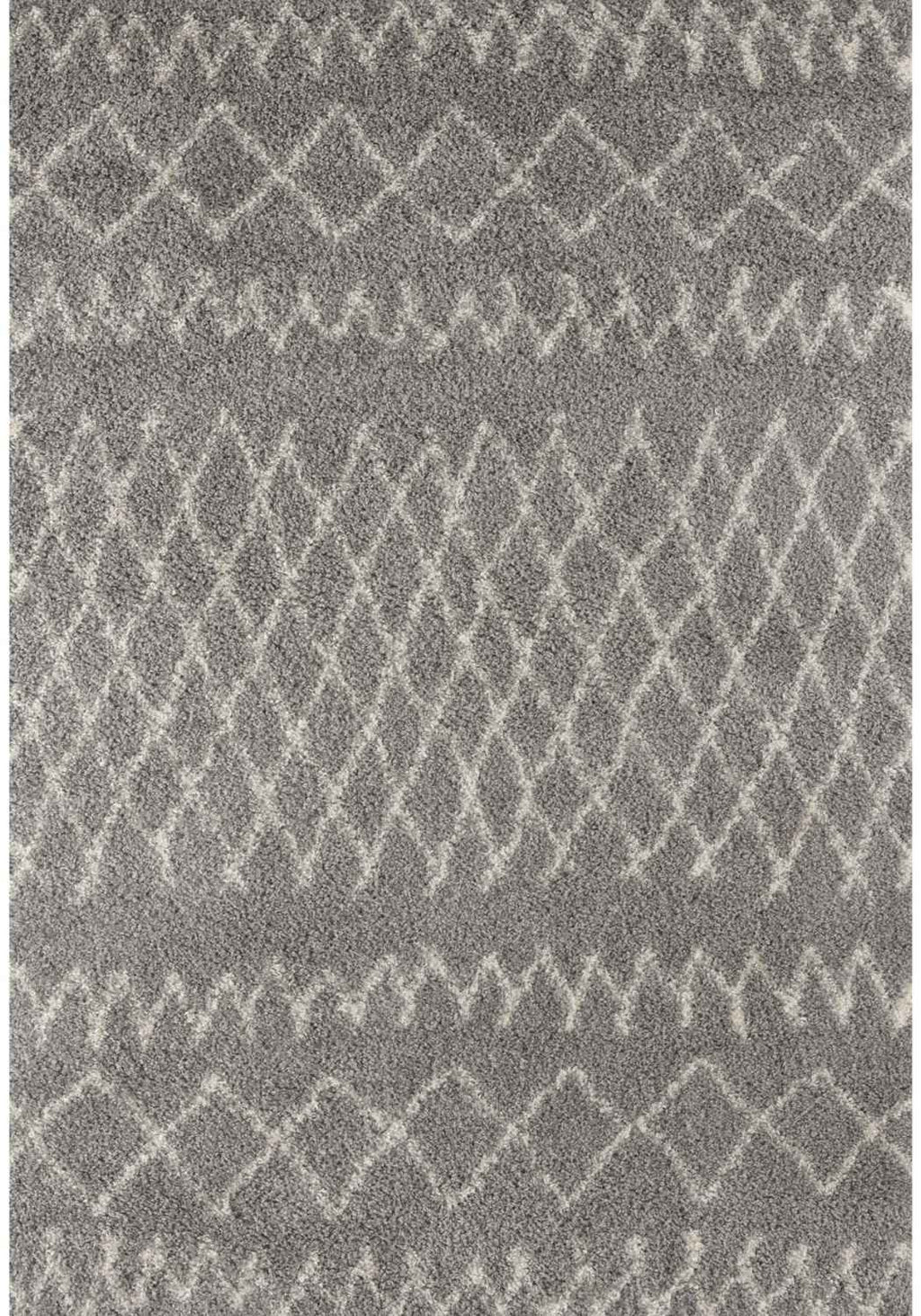 Moroccan Grey Shaggy Rug