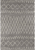 Moroccan Grey Shaggy Rug