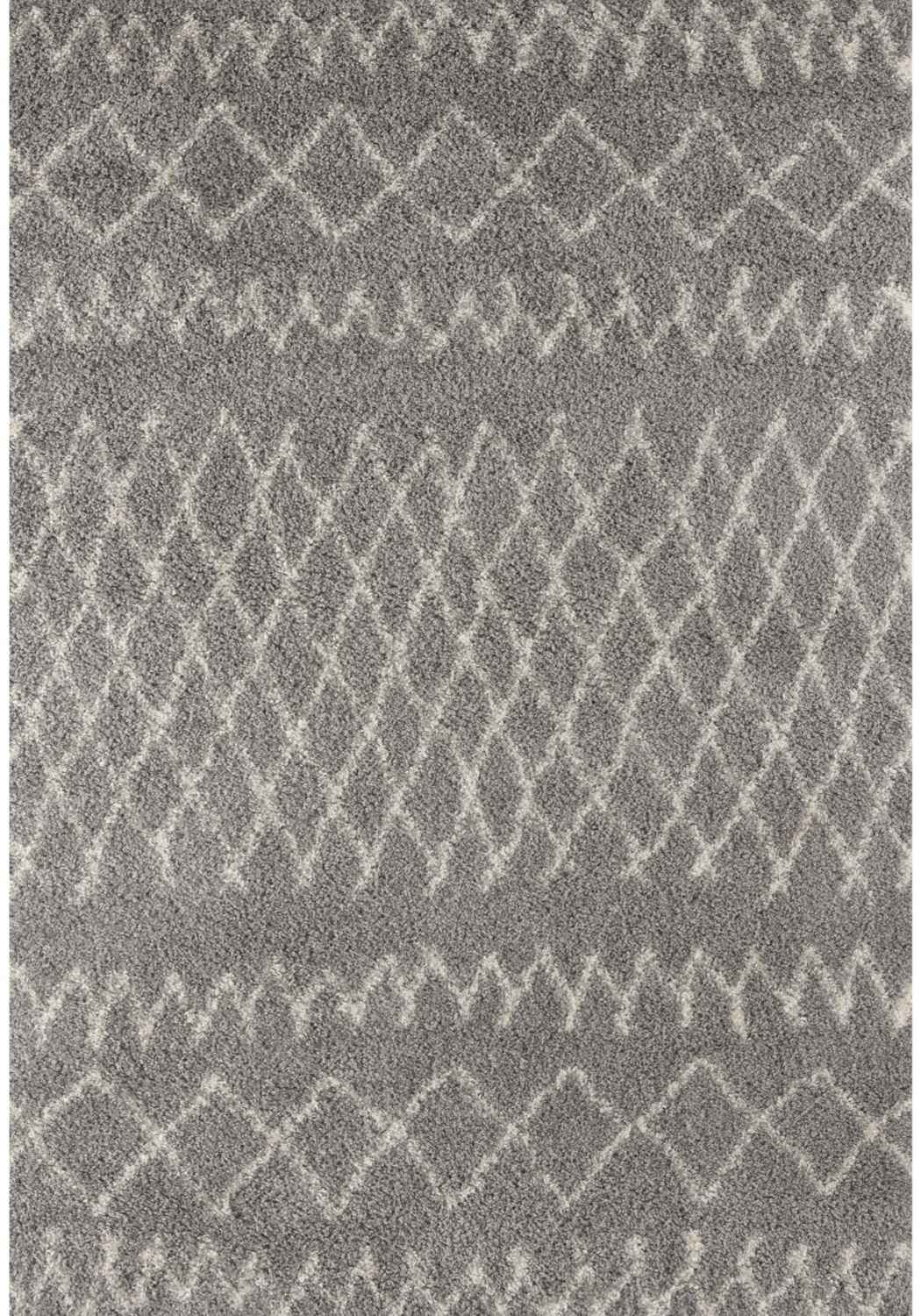 Moroccan Grey Shaggy Rug