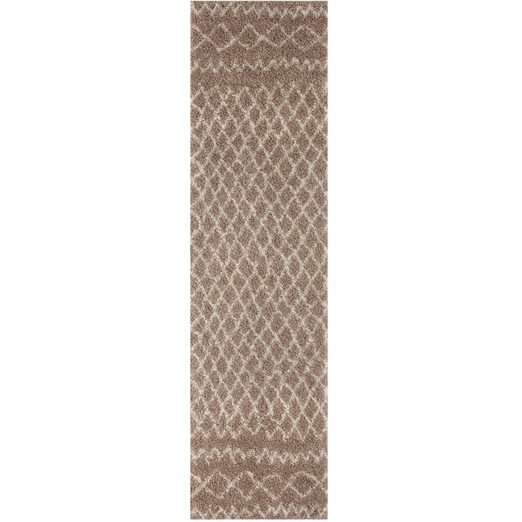 Moroccan Beige Shaggy Natural Rug