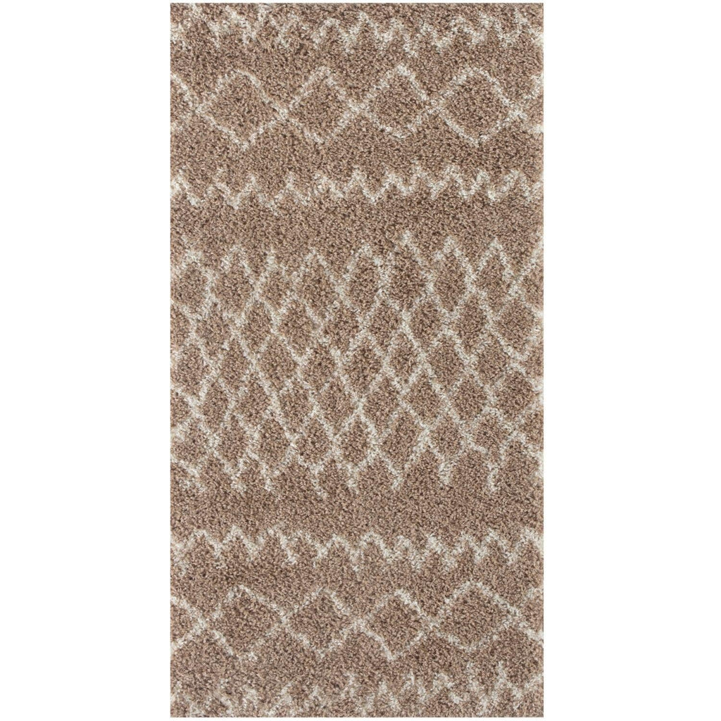 Moroccan Beige Shaggy Natural Rug