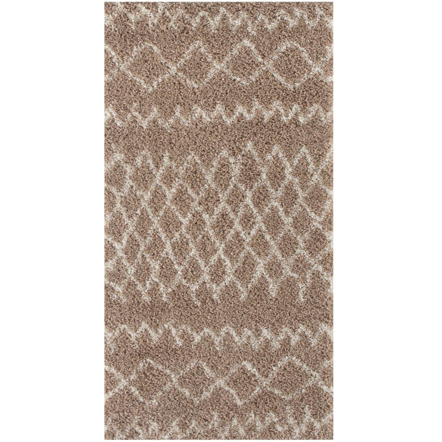 Moroccan Beige Shaggy Natural Rug