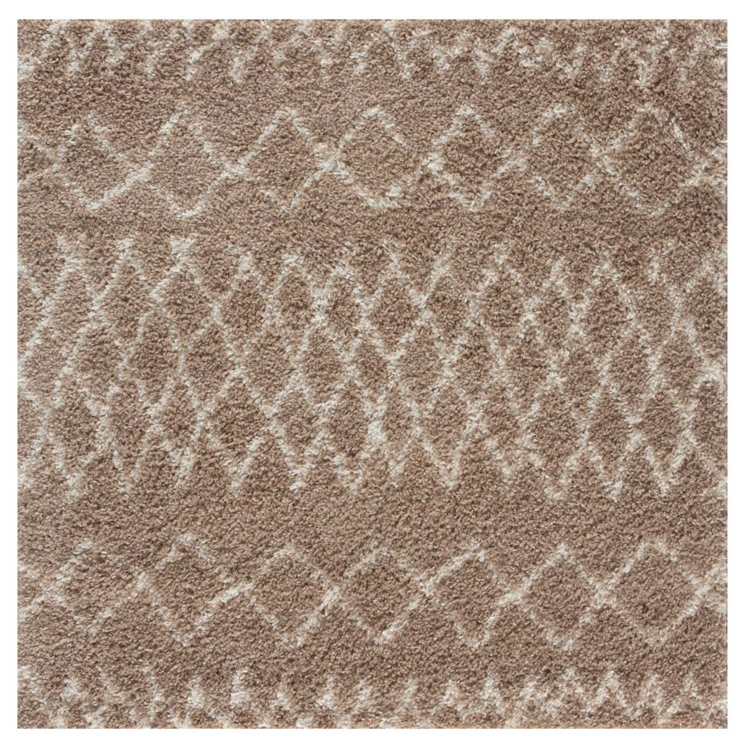 Moroccan Beige Shaggy Natural Rug