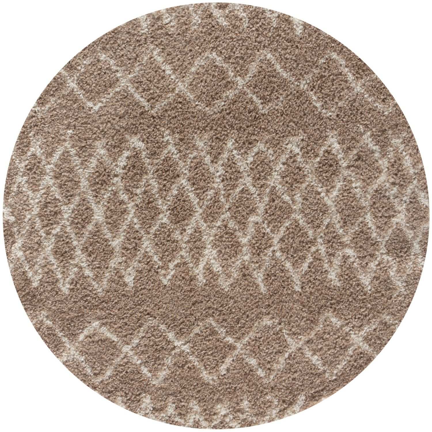 Moroccan Beige Shaggy Natural Rug