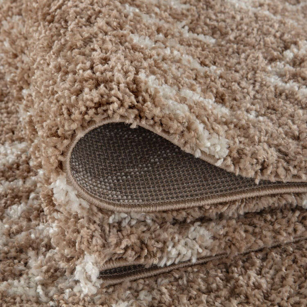 Moroccan Beige Shaggy Natural Rug