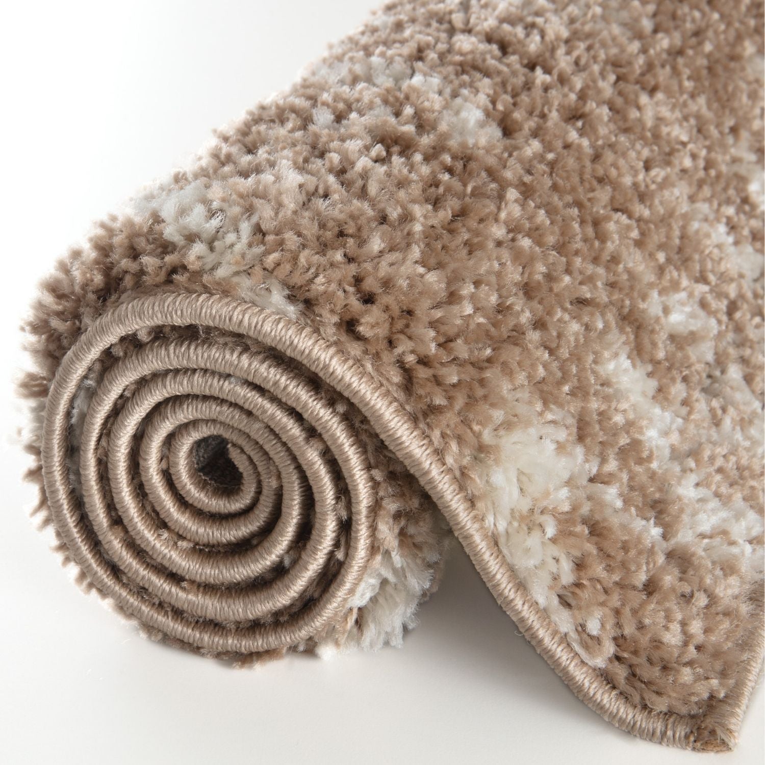 Moroccan Beige Shaggy Natural Rug
