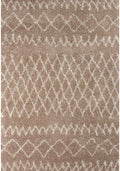Moroccan Beige Shaggy Natural Rug