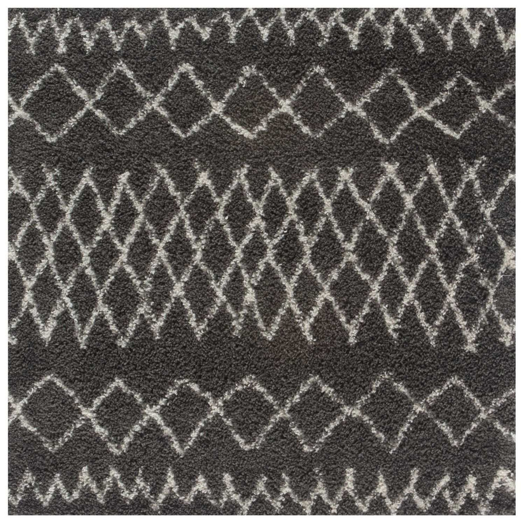 Moroccan Dark Grey Shaggy Rug