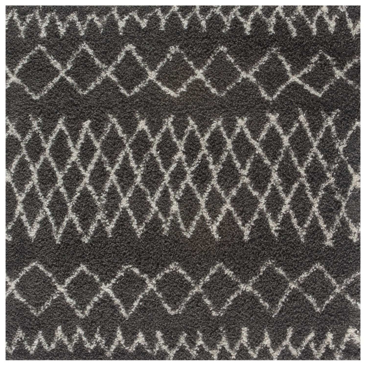 Moroccan Dark Grey Shaggy Rug