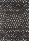 Moroccan Dark Grey Shaggy Rug