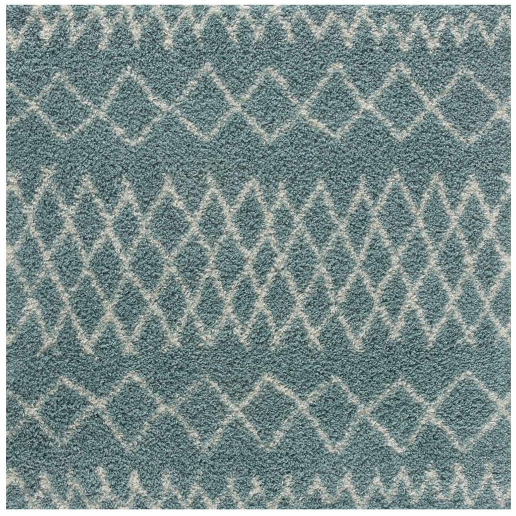 Moroccan Duck Egg Blue Shaggy Rug
