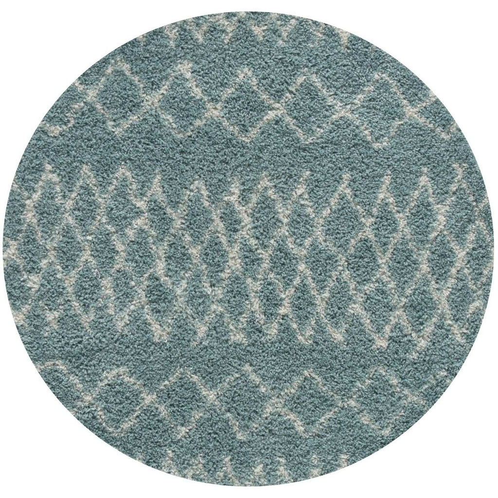 Moroccan Duck Egg Blue Shaggy Rug