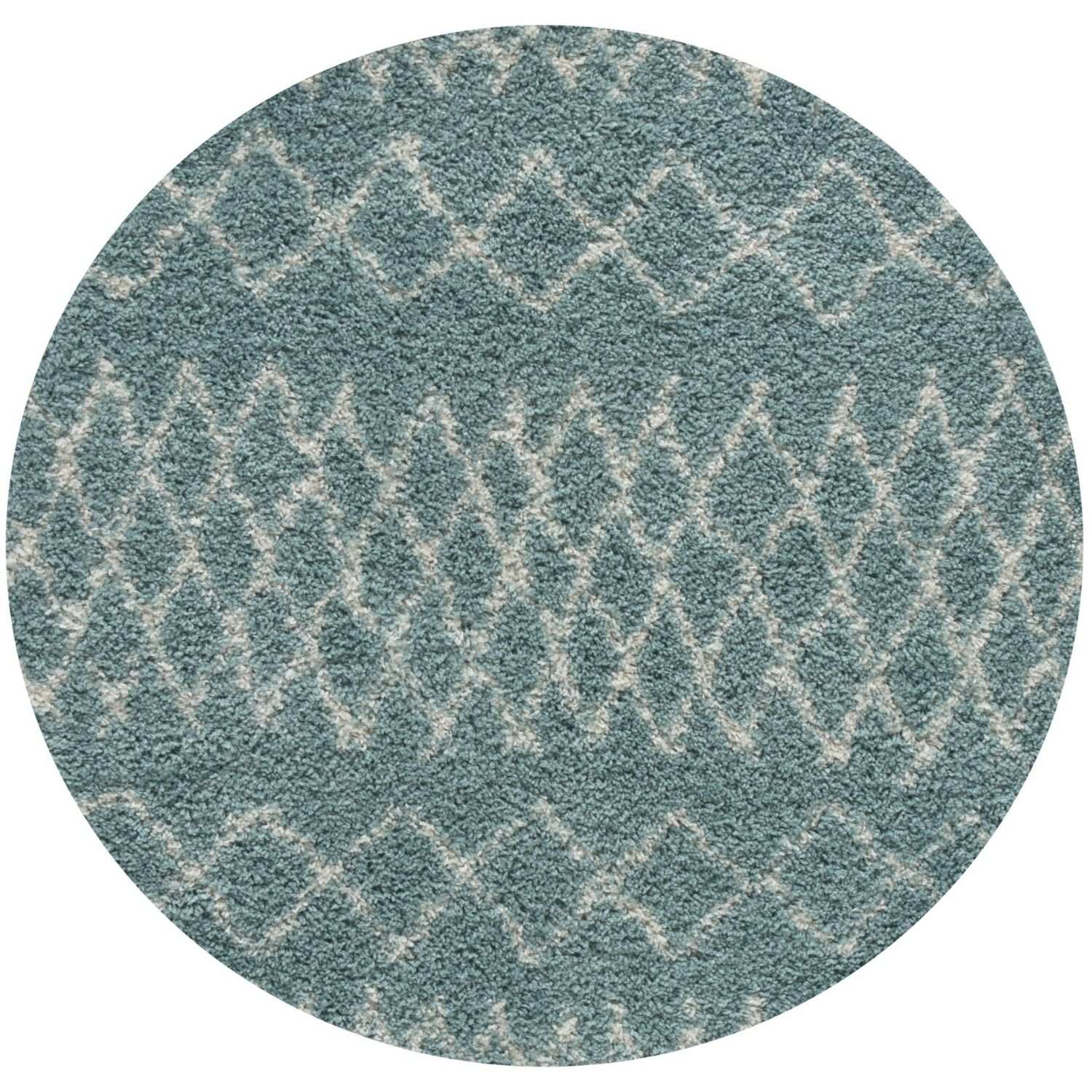 Moroccan Duck Egg Blue Shaggy Rug