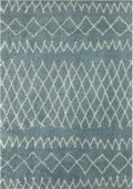 Moroccan Duck Egg Blue Shaggy Rug