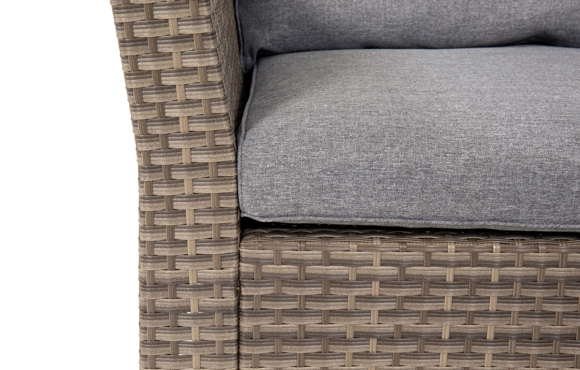 Chesterton Grey 5 Seater Corner Rattan Garden Sofa Lounge Set and Cover Bundle