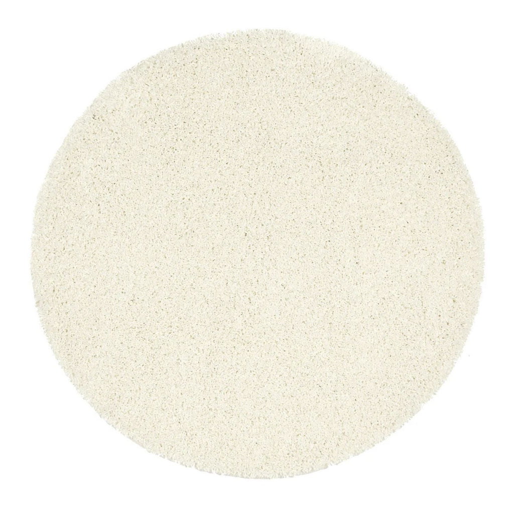 Washable Ghost Ivory Shaggy Rug