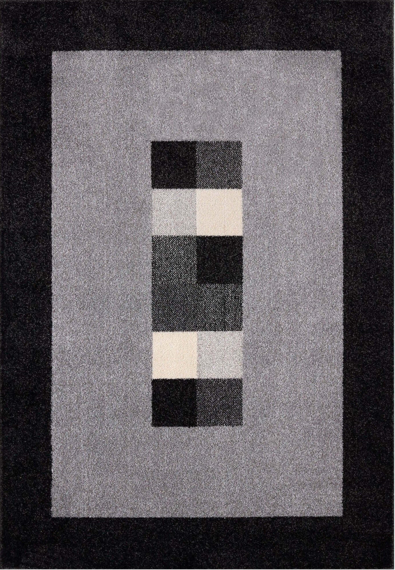 Ephesus Grey Black Rug