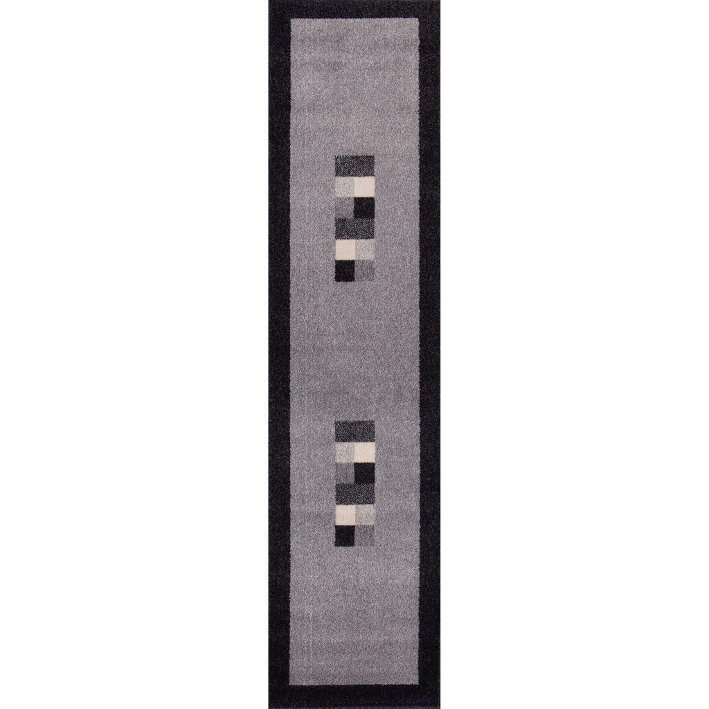 Ephesus Grey Black Rug