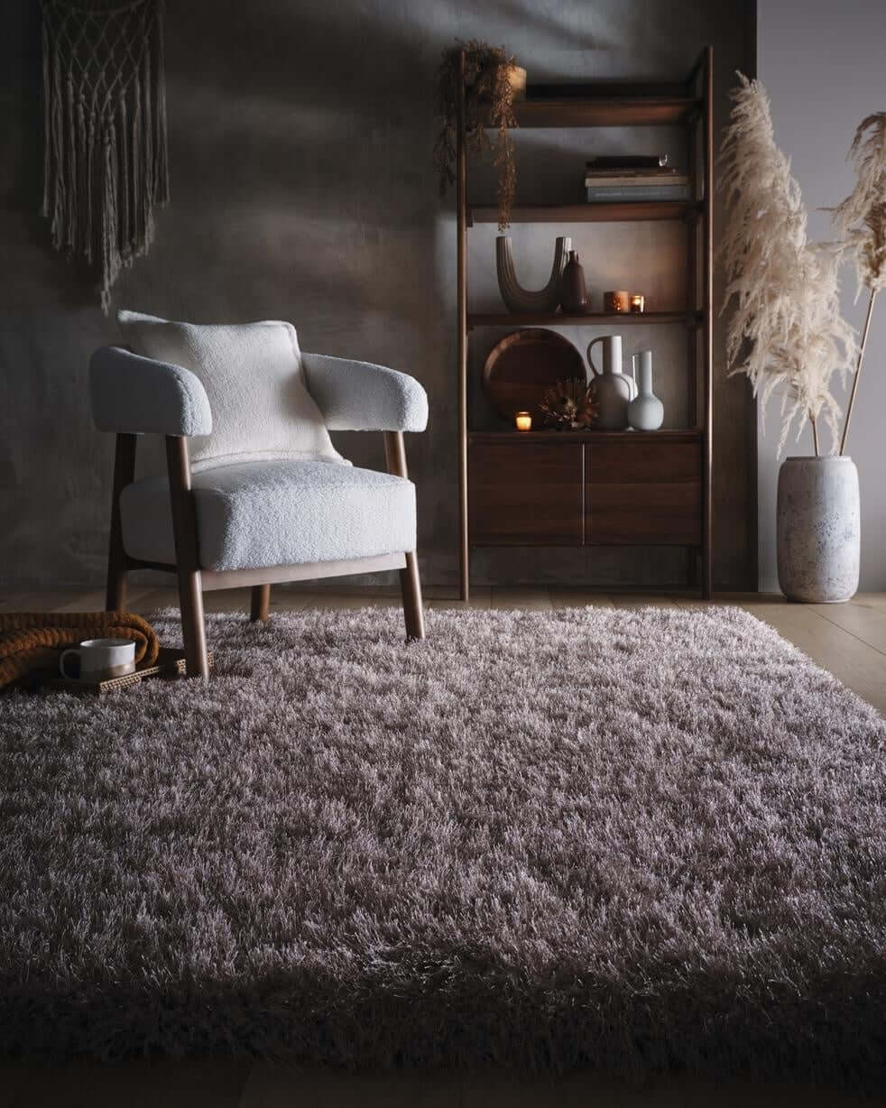 Extravagance Mink Shaggy Polyester Contemporary Rug