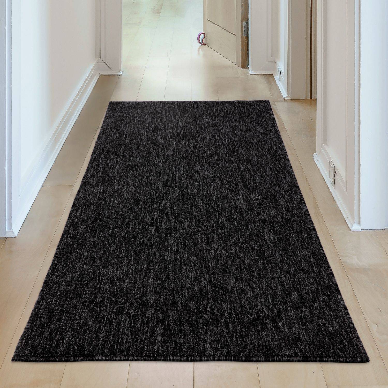 Flex Dark Grey Low Pile Solid Rug