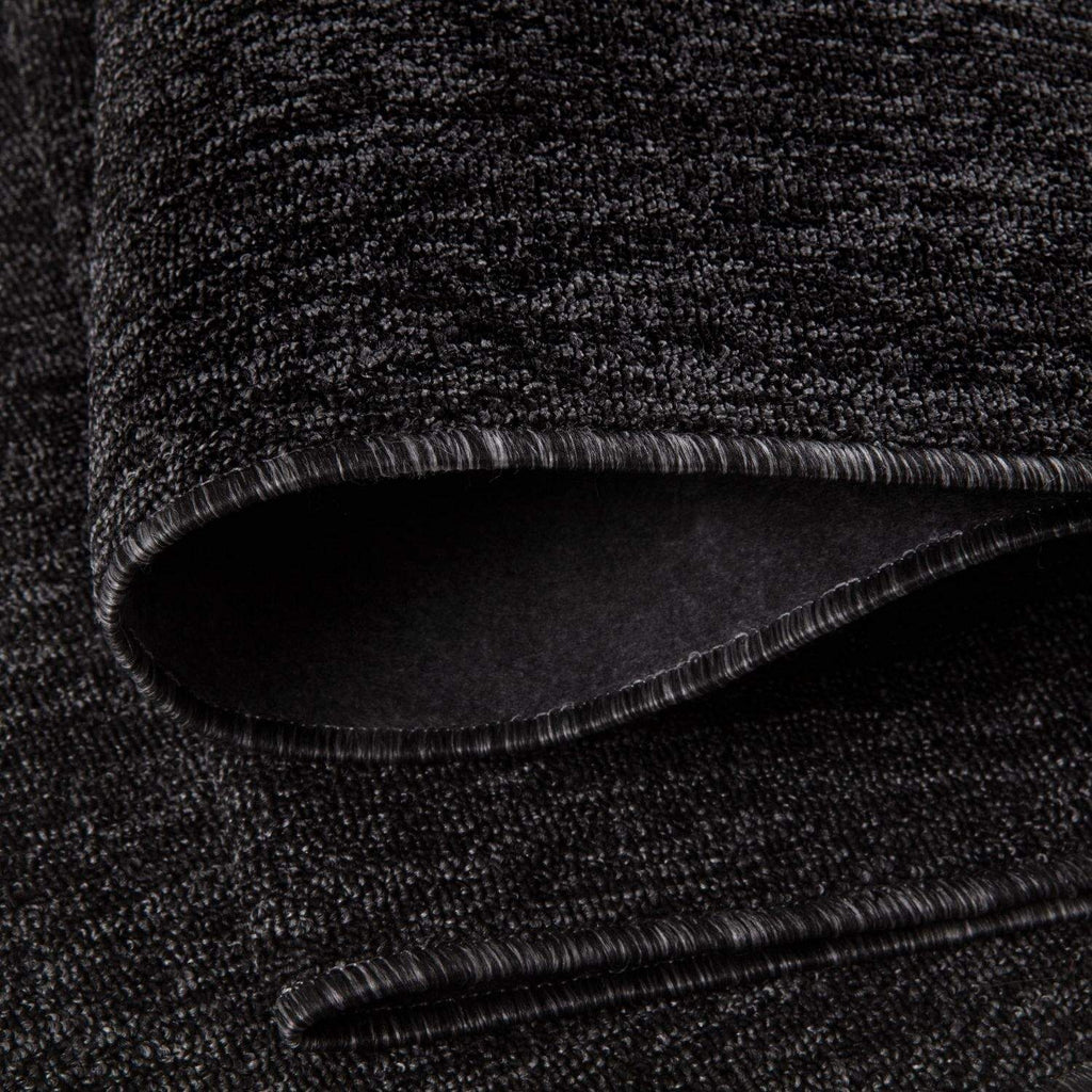 Flex Dark Grey Low Pile Solid Rug