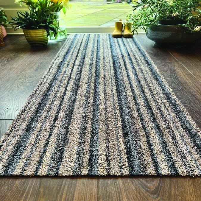 Washable Ribbon Mat in Multicolour Cotton