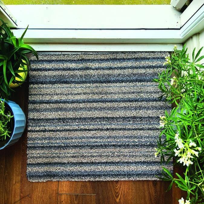 Washable Ribbon Mat in Multicolour Cotton