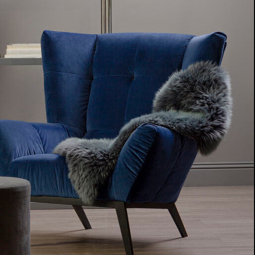 Bosie Sheepskin Gunmetal Grey Rug