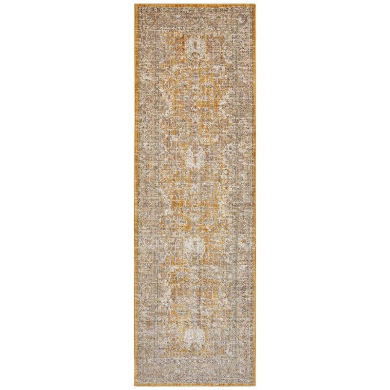 Indoor Outdoor Alexandria Yellow Vintage Rug