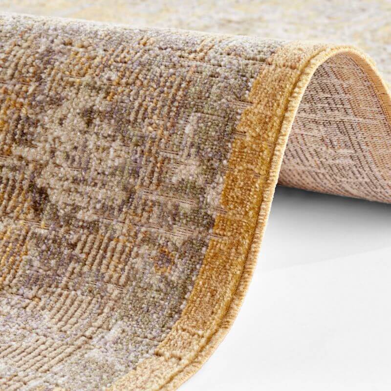Indoor Outdoor Alexandria Yellow Vintage Rug