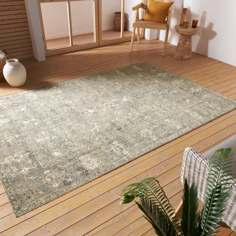 Indoor Outdoor Luxor Natural Bohemian Rug